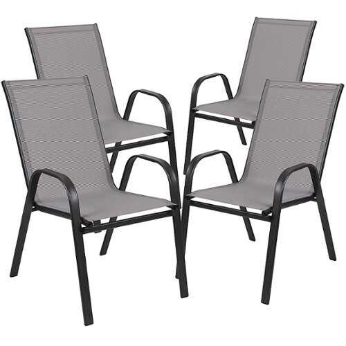 Rent to own Alamont Home - Brazos Patio Chair (set of 4) - Gray