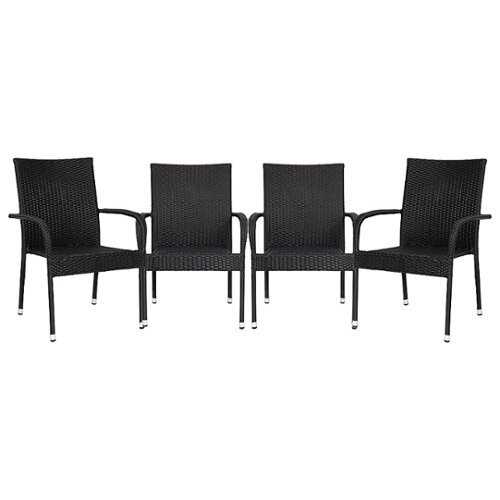Rent to own Alamont Home - Maxim Patio Chair (set of 4) - Black