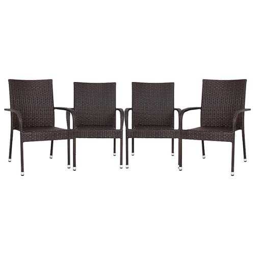 Rent to own Alamont Home - Maxim Patio Chair (set of 4) - Espresso