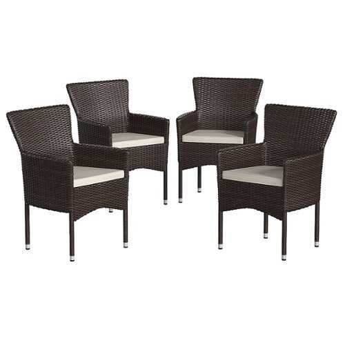 Rent to own Alamont Home - Maxim Patio Chair (set of 4) - Espresso/Cream