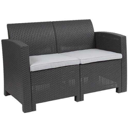 Rent to own Alamont Home - Seneca Patio Lounge Loveseat - Dark Gray