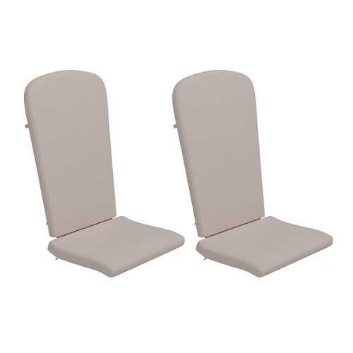 Rent to own Alamont Home - Charlestown Set of 2 All-Weather High Back Adirondack Chair Cushions - Cream