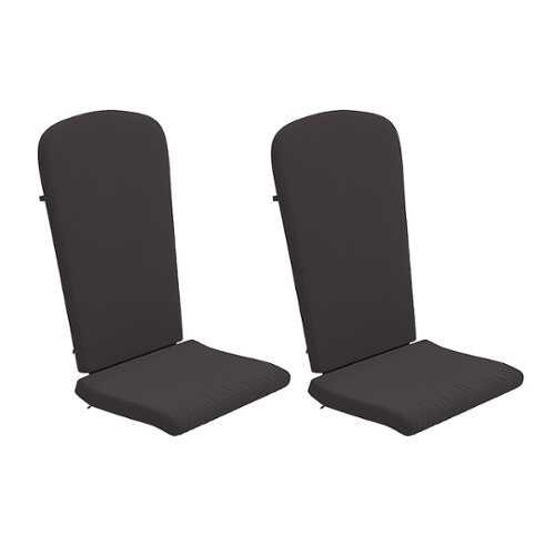 Rent to own Alamont Home - Charlestown Set of 2 All-Weather High Back Adirondack Chair Cushions - Gray
