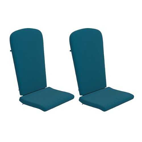 Rent to own Alamont Home - Charlestown Set of 2 All-Weather High Back Adirondack Chair Cushions - Teal