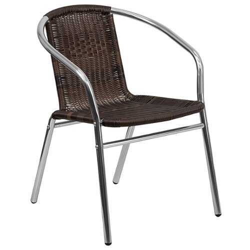 Rent to own Alamont Home - Lila Patio Chair - Aluminum and Dark Brown