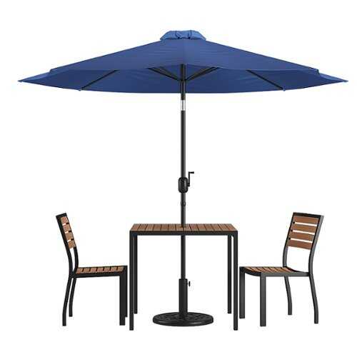 Rent to own Alamont Home - Lark Outdoor Square Modern  5 Piece Patio Set - Navy