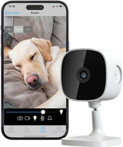 Rent to own Swann Evo 2K Wired Indoor Security Camera - 2 Pack - White