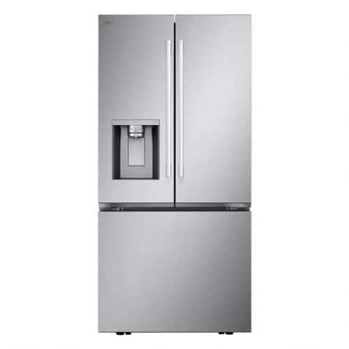 Rent to own LG - Standard Depth MAX 24.5 Cu. Ft. Smart French Door Refrigerator with Dual Ice - Stainless Steel