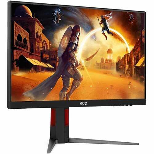 Rent to own AOC - 27" IPS LED FHD 180Hz 1-ms FreeSync Premium (AMD Adaptive Sync) Monitor with HDR (HDMI) - Black, Red, Multicolor