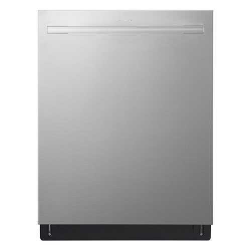 Rent to own LG - 24" Top Control Built-In Stainless Steel Tub Dishwasher with 3rd Rack, QuadWash, and 46dB - Essence White