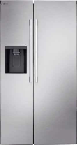 Rent to own LG - 26.6 Cu. Ft. Side-by-Side Smart Refrigerator with External Ice and Water - Stainless Steel