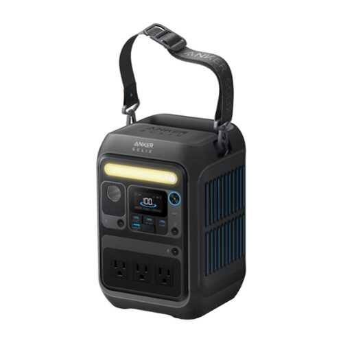 Rent to own Anker - SOLIX C300X Portable Power Station 288Wh Travel-Friendly & Fast Charge (288 Wh Capacity) - Black