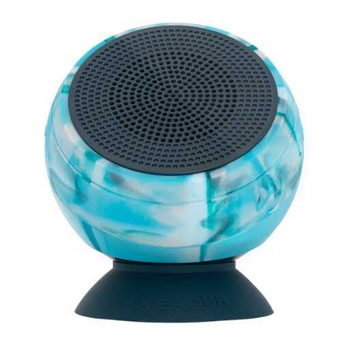 Rent to own Speaqua - Barnacle Vibe 3.0 Portable Waterproof Bluetooth Speaker with Built in Storage (2,000 songs) - Tidal Blue - Tidal Blue