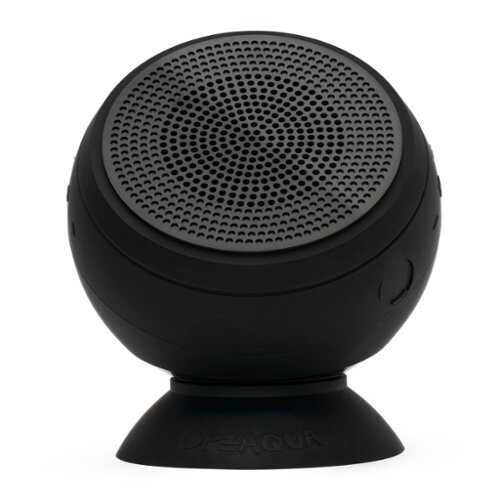 Rent to own Speaqua - Barnacle Vibe 3.0 Portable Waterproof Bluetooth Speaker with Built in Storage (2,000 songs) - Manta Ray Black - Manta Ray Black