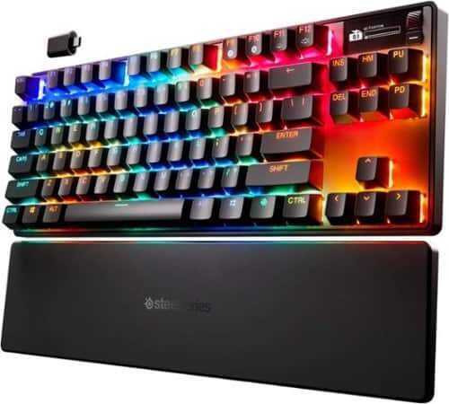 Rent to own SteelSeries - Apex Pro TKL Gen 3 Wireless HyperMagnetic Gaming Keyboard – With Rapid Tap, Rapid Trigger, Adjustable Actuation - Black