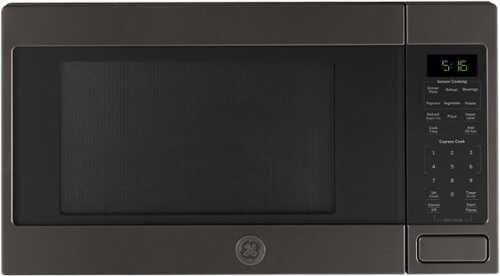 Rent to own GE - 1.6 Cu. Ft. Countertop Microwave with Sensor Cooking and Defrost - Black Stainless Steel