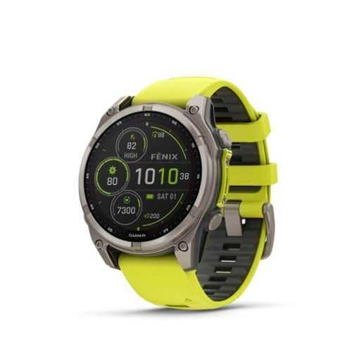 Rent to own Garmin - fēnix 8 Solar Sapphire GPS Smartwatch 47mm Fiber-reinforced polymer - Titanium