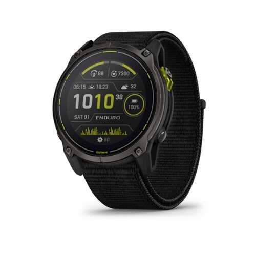 Rent to own Garmin - Enduro 3 Solar GPS Smartwatch 51mm Fiber-reinforced polymer - Carbon Gray DLC titanium