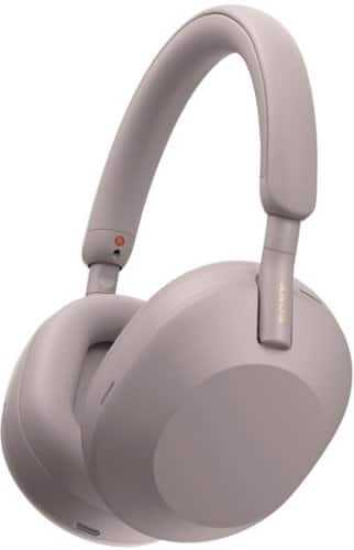 Rent to own Sony - WH1000XM5 Wireless Noise-Canceling Over-the-Ear Headphones - Smoky Pink