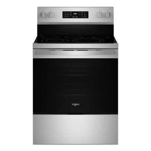 Rent to own Whirlpool - 5.3 Cu. Ft. Freestanding Single Electric Range with Steam Air Fry and Air Baking - Stainless Steel