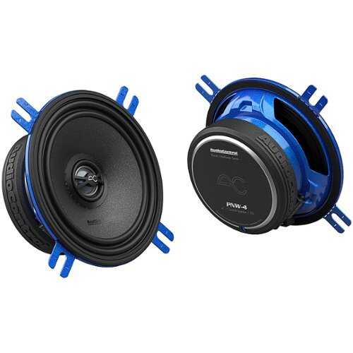 Rent to own AudioControl - PNW Series 4” High-Fidelity Coaxial Speakers (Pair) - Black/Blue