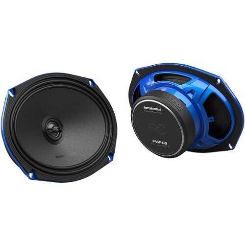 Rent to own AudioControl - PNW Series 6" x 9” High-Fidelity Coaxial Speakers (Pair) - Black/Blue