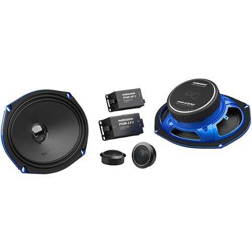 Rent to own AudioControl - PNW Series 6" x 9” High-Fidelity Component Speakers (Pair) - Black/Blue