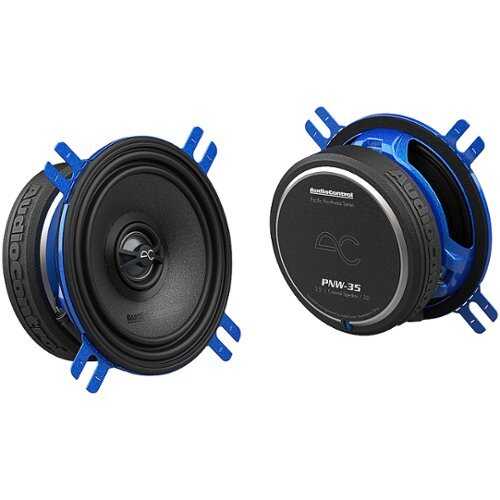 Rent to own AudioControl - PNW Series 3.5” High-Fidelity Coaxial Speakers (Pair) - Black/Blue