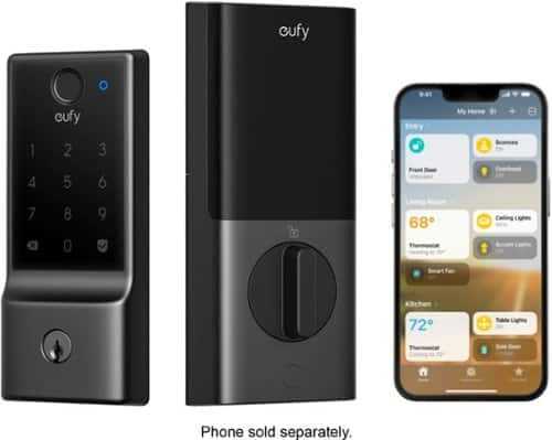 Rent to own eufy Security - Smart Lock E31 Wi-Fi Replacement Deadbolt - Black