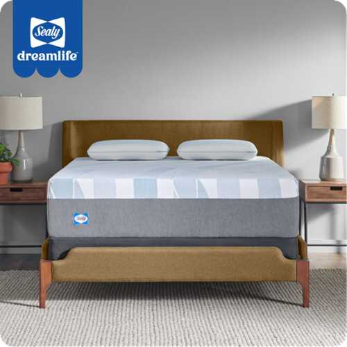 Rent to own Sealy - Sealy® Dreamlife™ 14” Foam Mattress-in-a-Box, CA King - White