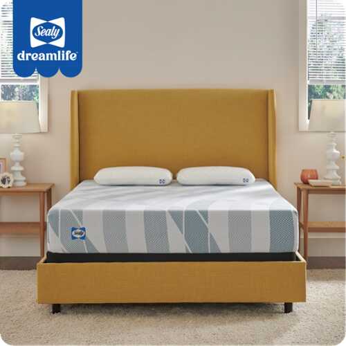 Rent to own Sealy - Sealy® Dreamlife™ 10” Hybrid Mattress-in-a-Box, Twin - White