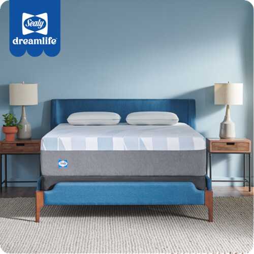 Rent to own Sealy - Sealy® Dreamlife™ 14” Hybrid Mattress-in-a-Box, Full - White