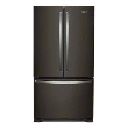 Rent to own Whirlpool - 20 Cu. Ft. French Door Refrigerator with Elevated Deli Drawer - Black Stainless Steel