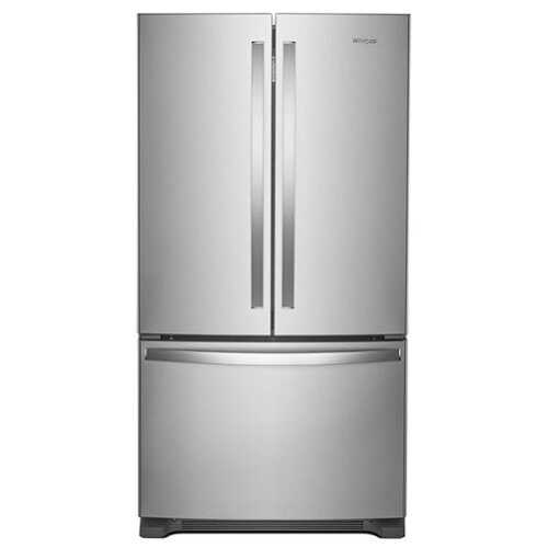 Rent to own Whirlpool - 25.2 Cu. Ft. French Door Smart Refrigerator with Elevated Deli Drawer - Stainless Steel