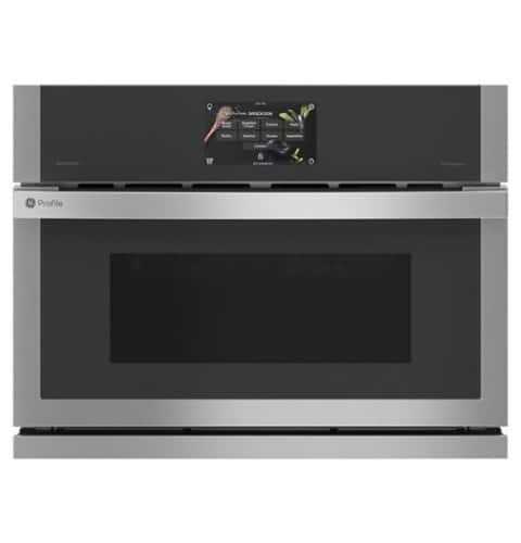 Rent to own GE Profile - 1.7 Cu. Ft. Convection Built-In Microwave with Sensor Cooking and Five in One 120V Advantium Technology - Stainless Steel