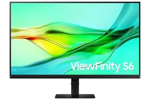 Rent to own Samsung  ViewFinity 32" S6 (S60D) QHD HDR10 High Resolution Monitor and Daisy Chain (HDMI, USB, DisplayPort) - Black