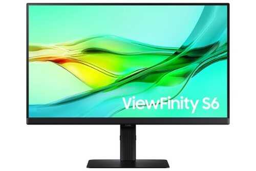 Rent to own Samsung ViewFinity 24" S6 (S60D) QHD HDR10 Monitor with USB-C and Daisy Chain (HDMI, USB, DisplayPort) - Black