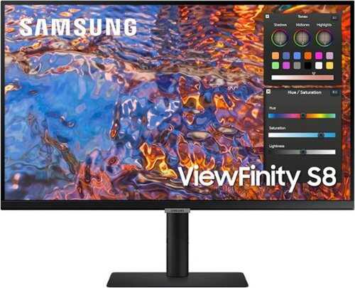 Rent to own Samsung ViewFinity  27” S8 (S80PB) UHD 4K Monitor with IPS Panel and Tilt Stand (USB, HDMI, DisplayPort) - Black