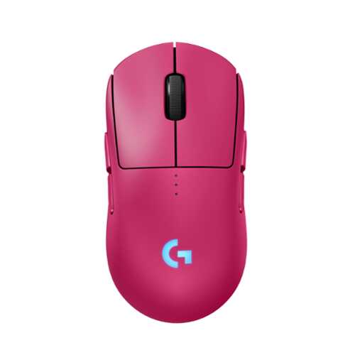 Rent to own Logitech - PRO 2 LIGHTSPEED Lightweight Wireless HERO 32K DPI Gaming Mouse with 4 Customizable and Switchable Magnetic Side Buttons - Magenta