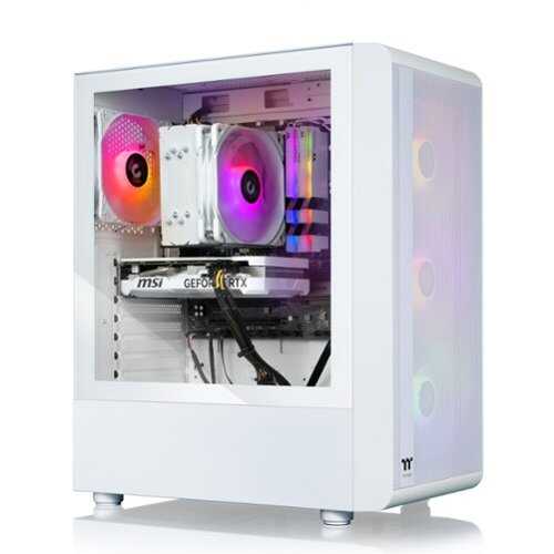 Rent to own Thermaltake - LCGS Quartz i460 R4 Gaming Desktop Intel Core i5-13400F, 16GB DDR4 RAM, NVIDIA GeForce RTX 4060, 1TB NVMe M.2 - White