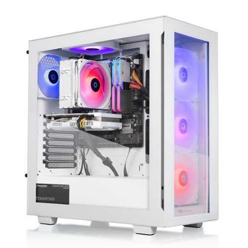 Rent to own Thermaltake - LCGS View i460T V2 Gaming Desktop Intel Core i7- 13700F,  32GB DDR5 RAM, NVIDIA GeForce RTX 4060 Ti, 1TB NVMe M.2 - White