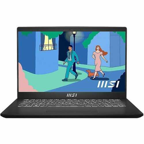 Rent to own MSI - Modern 14 C7M 14" Laptop - AMD Ryzen 7 with 16GB Memory - 512 GB SSD - Classic Black, Black