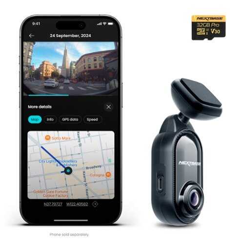 Rent to own Nextbase - Piqo 2K Dash Camera - Black