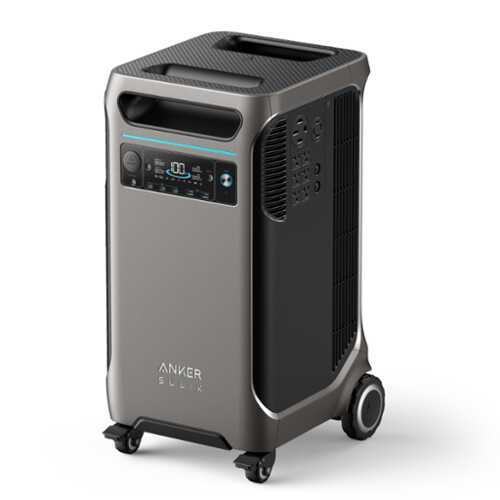 Rent to own Anker - Anker-SOLIX F3800 Whole-Home Backup Power Station(3.8kWh-58.8kWh) (3840 Wh Capacity) - Dark gray