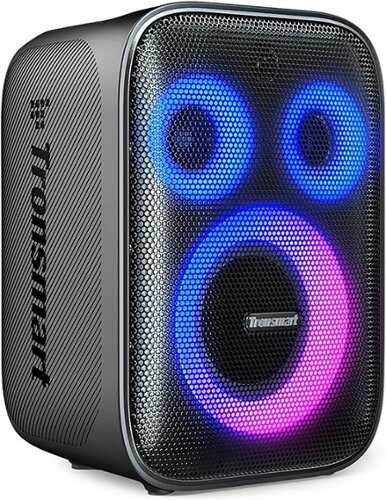 Rent to own Tronsmart - Halo 200 Bluetooth Party Speaker with Dynamic Light Show, 120W Powerful Sound and Deep Bass,18H Playtime - Black