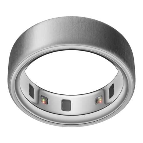 Rent to own Oura Ring 4 - Smart Ring - Size Before You Buy with Oura Ring 4 Sizing Kit - Size 7 - Brushed Silver