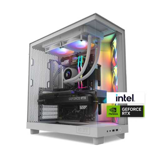 Rent to own NZXT Player: Two Gaming Desktop - Intel Core i7-14700KF - 32GB RAM - NVIDIA GeForce RTX 4070 Ti Super - 1TB NVMe SSC - White