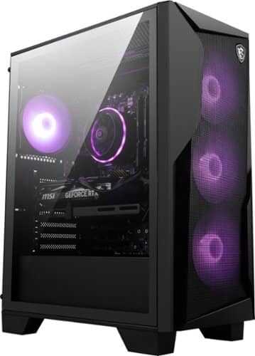 Rent to own MSI - Codex Z2 Gaming Desktop - AMD - R5-8400F - 16 GB Memory - NVIDIA GeForce RTX 4060 Ti - 1TB SSD - Black - Black