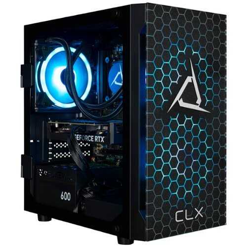 Rent to own CLX - SET Gaming Desktop - AMD Ryzen 5 9600X - 32GB DDR5 5600 Memory - GeForce RTX 4060 - 1TB NVMe M.2 SSD - Black