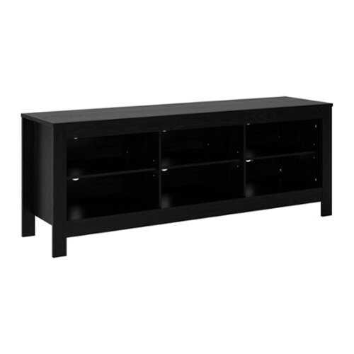 Rent to own CorLiving - Contemporary TV Stand with Open Shelves for Most TVs up to 85" - Black Ravenwood